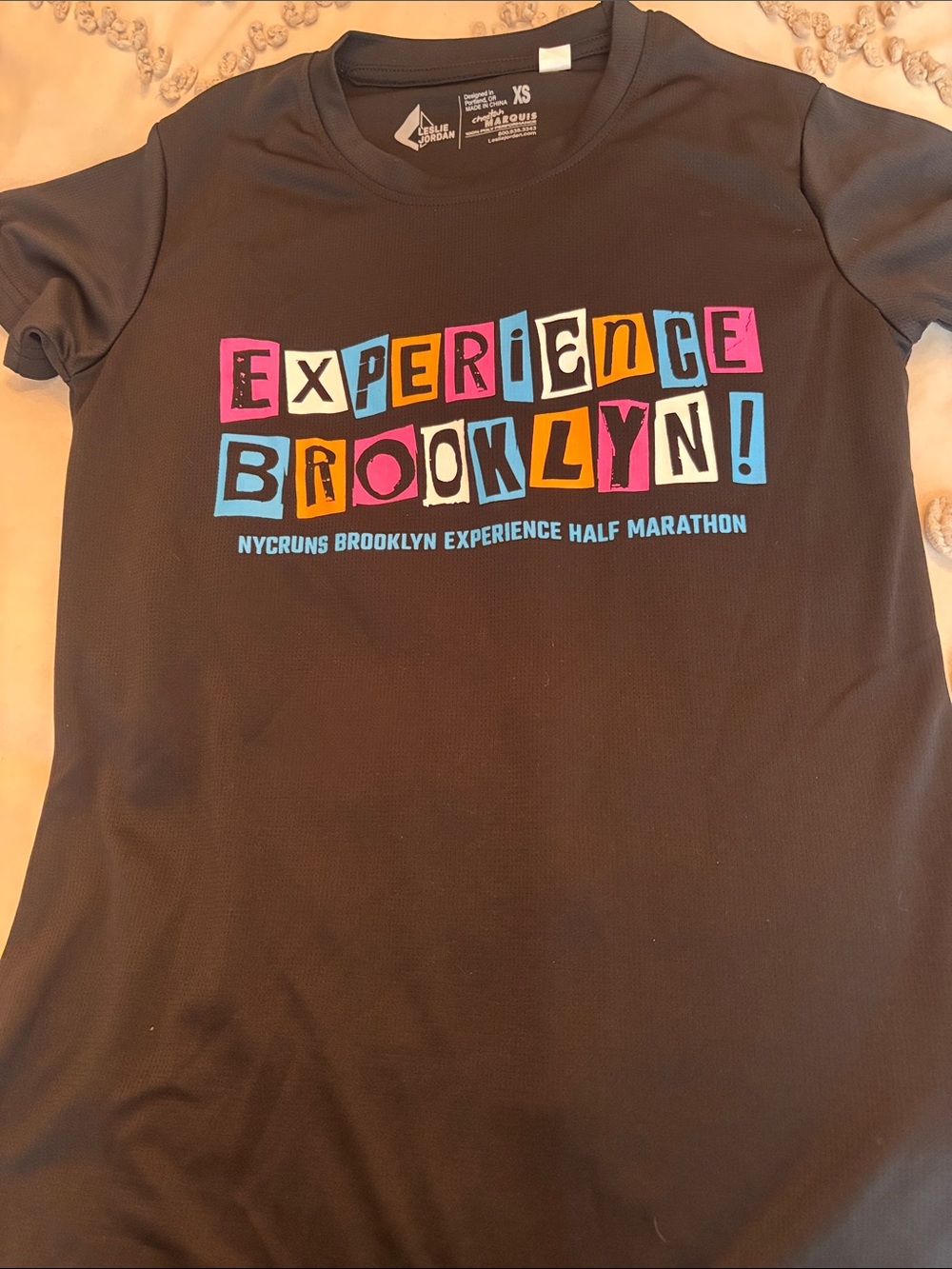 Experience Brooklyn! Short Sleeve Tee - Black - New York Road Runners